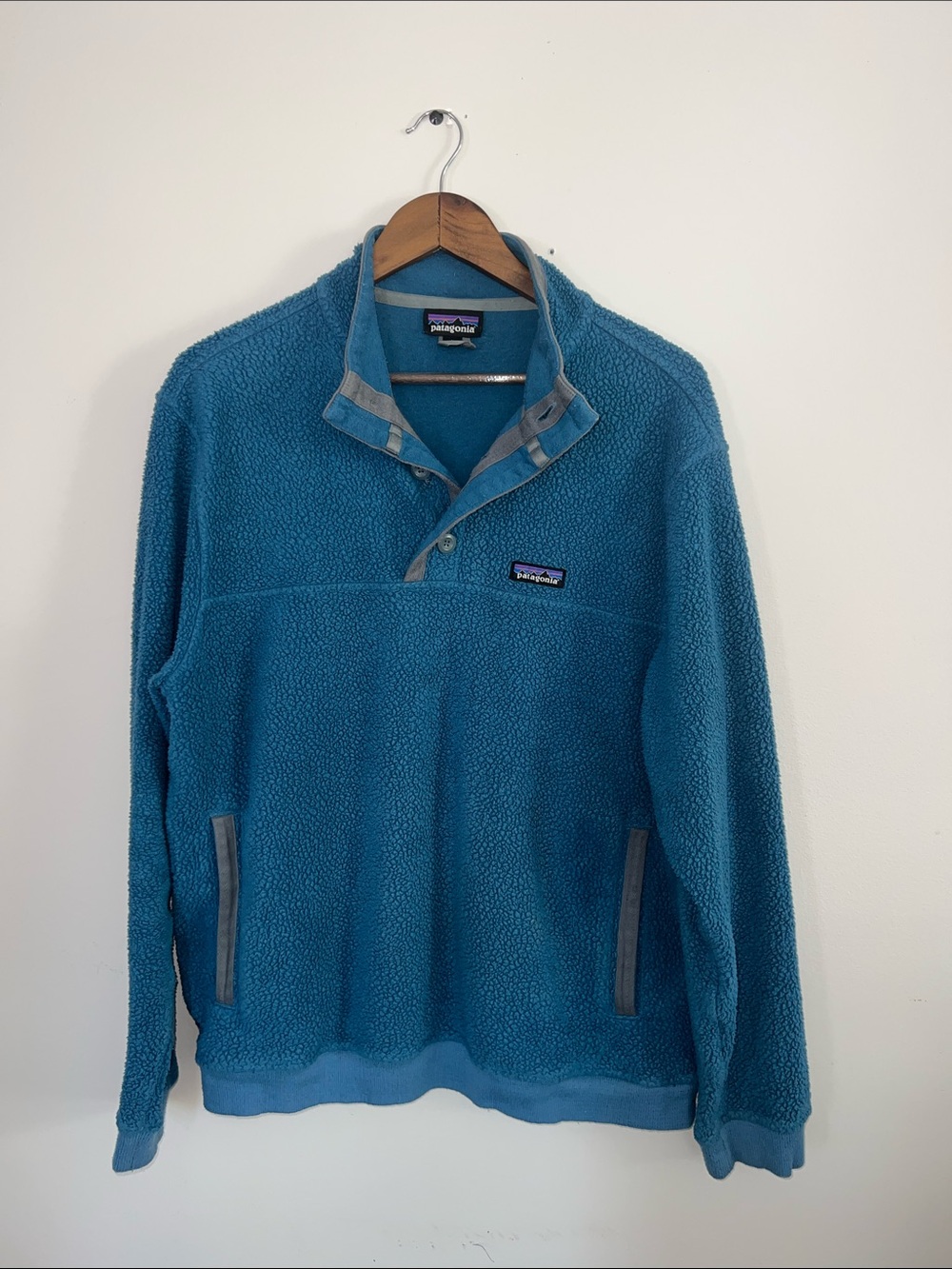 Patagonia Teal Snap-T Style Fleece Pullover